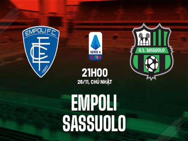 Nhận định soi kèo Empoli vs Sassuolo