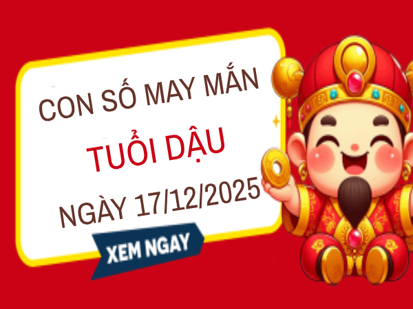 Phân tích con số may mắn tuổi Dậu ngày 17/12/2025